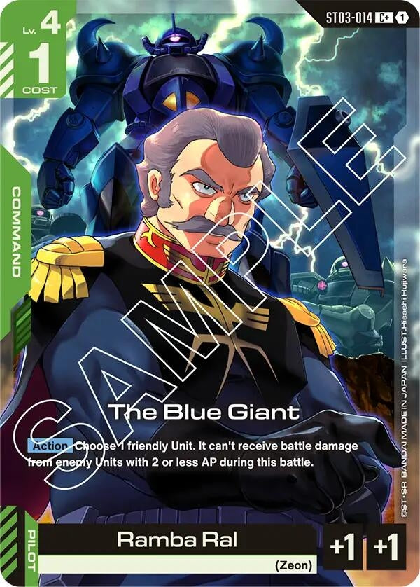 Image for The Blue Giant (C+) (ST03-014) (Starter Deck 03: Zeon's Rush) (ST03) - Gundam Card Game