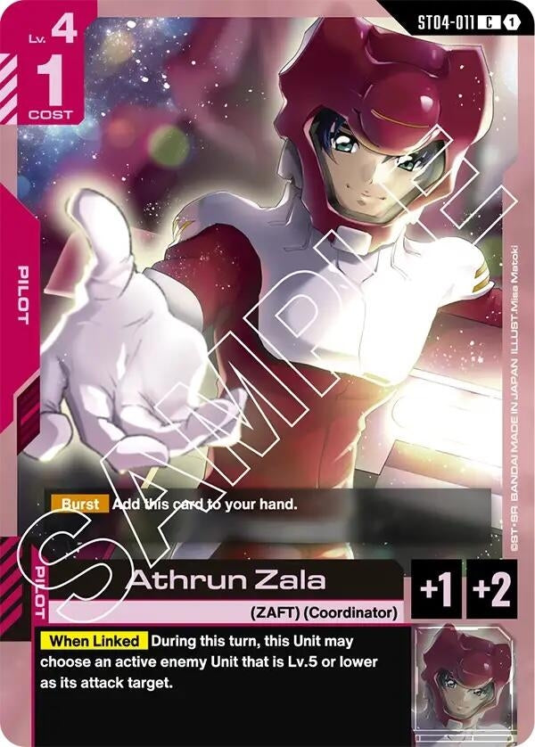 Image for Athrun Zala (ST04-011) (Starter Deck 04: SEED Strike) (ST04) - Gundam Card Game