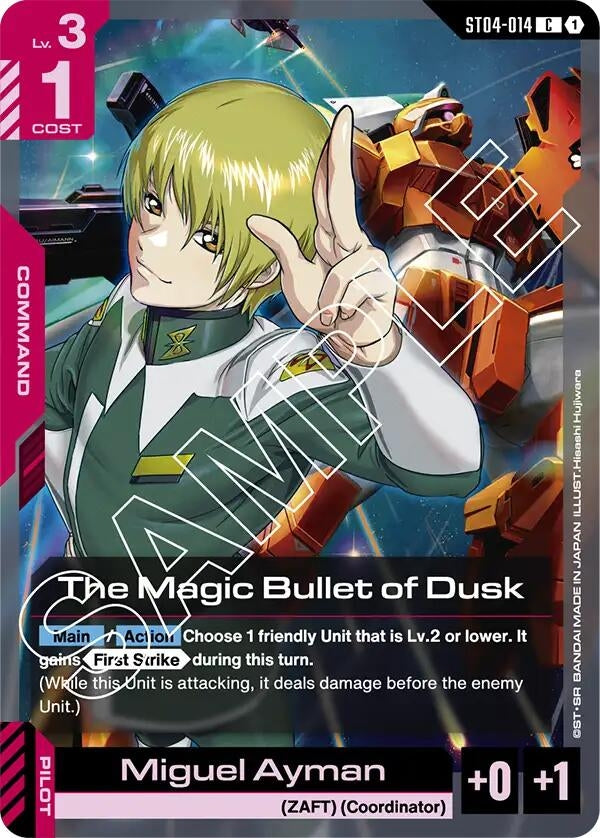Image for The Magic Bullet of Dusk (ST04-014) (Starter Deck 04: SEED Strike) (ST04) - Gundam Card Game