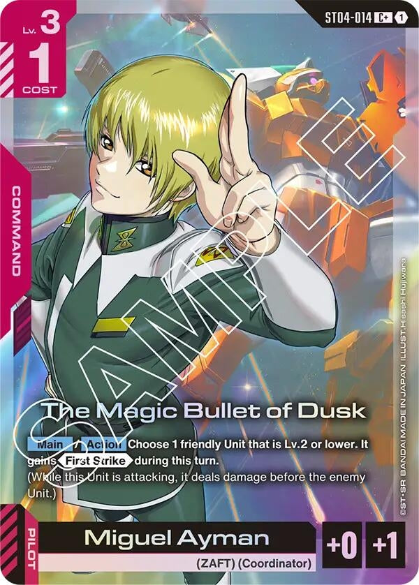 Image for The Magic Bullet of Dusk (C+) (ST04-014) (Starter Deck 04: SEED Strike) (ST04) - Gundam Card Game