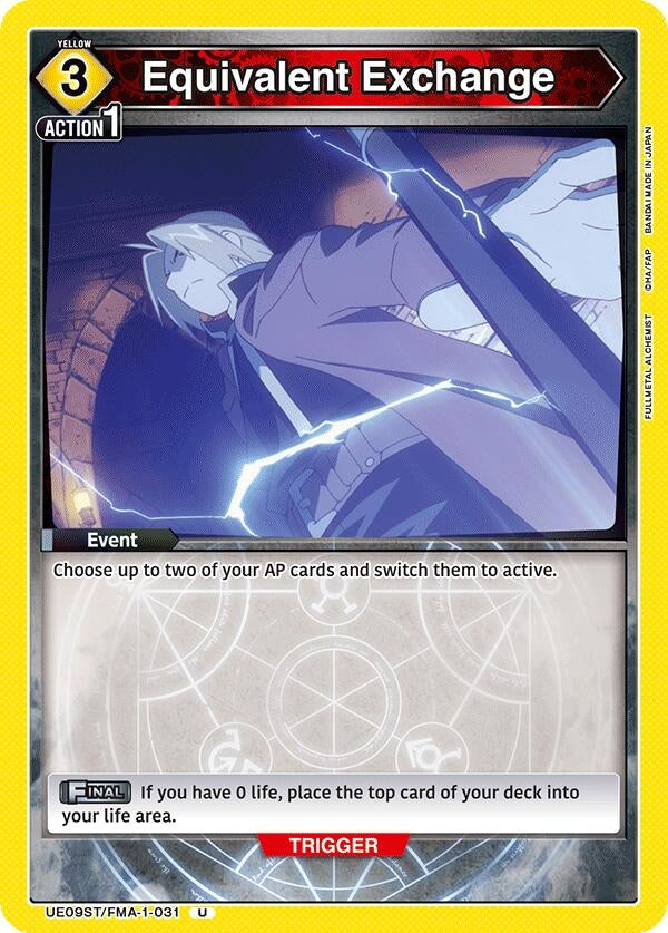 Image for Equivalent Exchange (UE09ST/FMA-1-031) (UE09ST: FULLMETAL ALCHEMIST Starter Deck) (UE09ST) - Union Arena