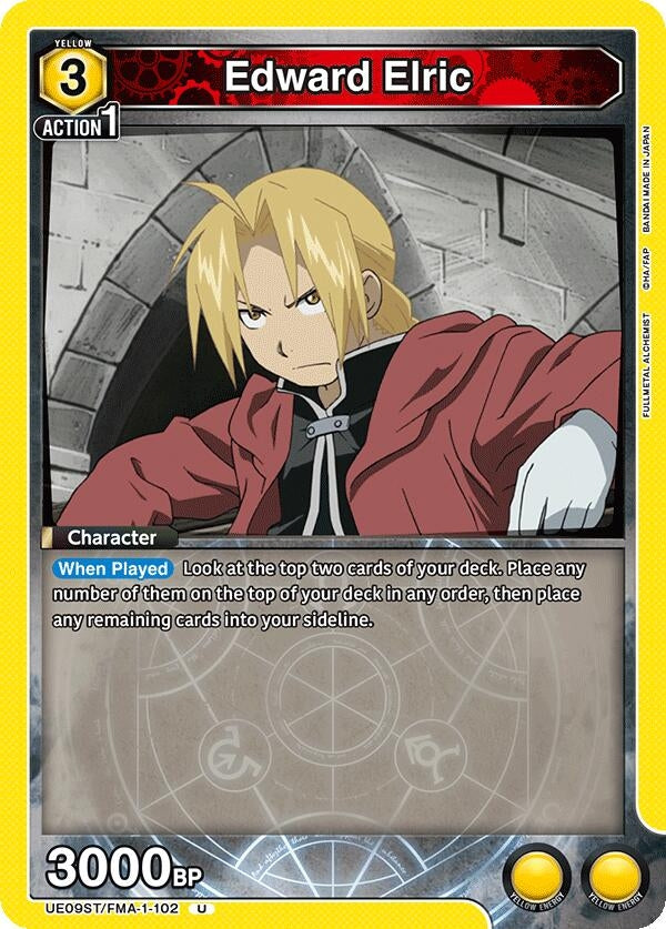 Image for Edward Elric (102) (UE09ST/FMA-1-102) (UE09ST: FULLMETAL ALCHEMIST Starter Deck) (UE09ST) - Union Arena