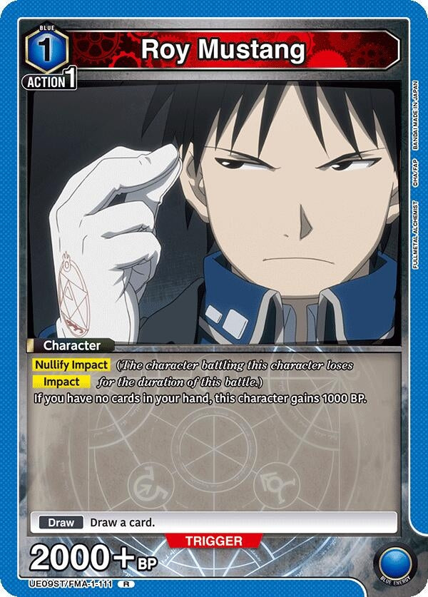 Image for Roy Mustang (111) (UE09ST/FMA-1-111) (UE09ST: FULLMETAL ALCHEMIST Starter Deck) (UE09ST) - Union Arena