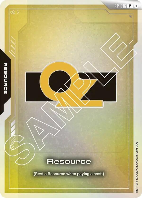 Image for Resource (RP-016) (OZ) (RP-016) (Promotional Resource Tokens) (RP) - Gundam Card Game
