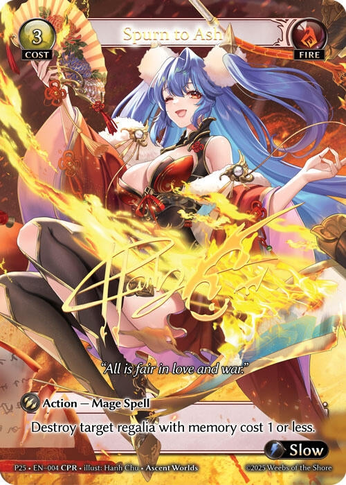 Image for Spurn to Ash (CPR) (004) (Promotional Cards) (P) - Grand Archive TCG