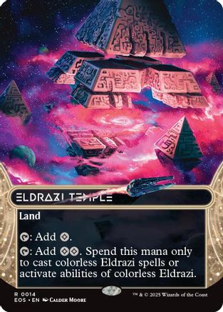 Eldrazi Temple (EOS-014) (Borderless) [Edge of Eternities: Stellar Sights]