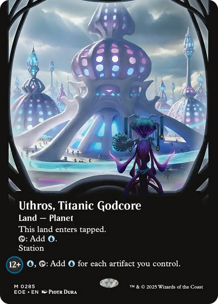 Uthros, Titanic Godcore (Borderless) (285) (Edge of Eternities) - PokeBox USA
