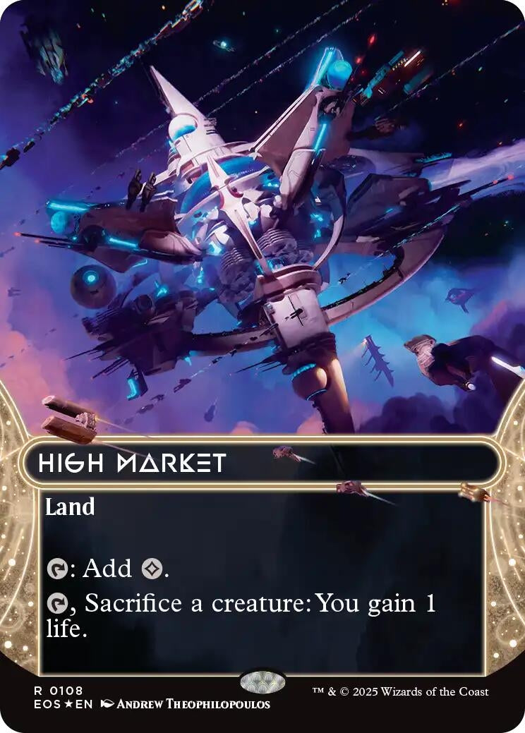 High Market (0108) (Borderless) (Galaxy Foil) (108) (Edge of Eternities: Stellar Sights)