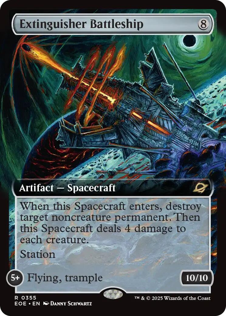 Extinguisher Battleship (Extended Art) (355) (Edge of Eternities) - PokeBox USA