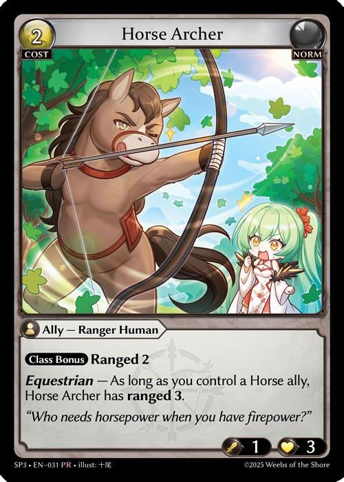 Image for Horse Archer (031) (Supporter Pack 3) (SP3) - Grand Archive TCG