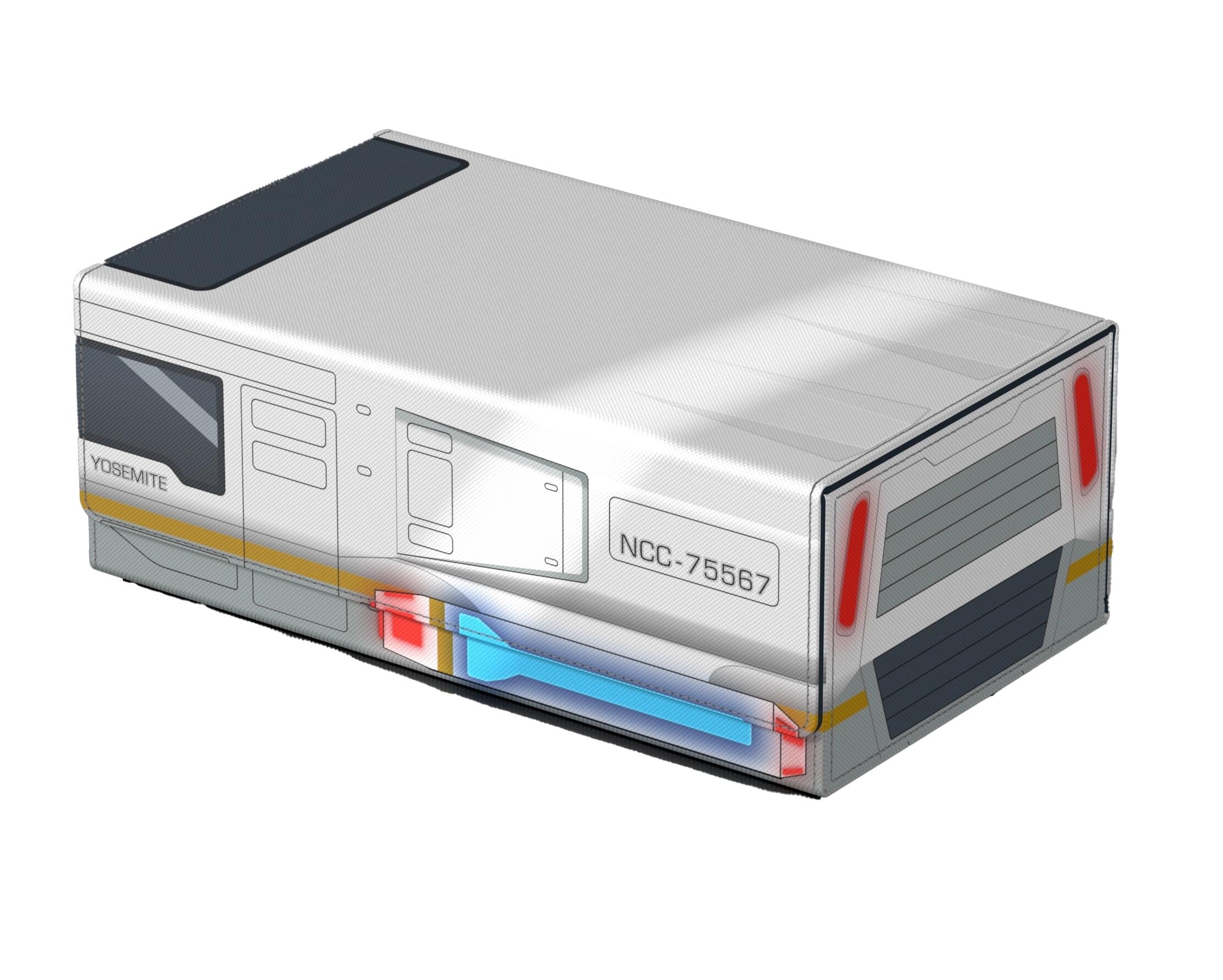 Image for Squaroes Star Trek: Lower Decks (Wave 1) Collectors Case - Shuttlecraft Yosemite - Deck Boxes