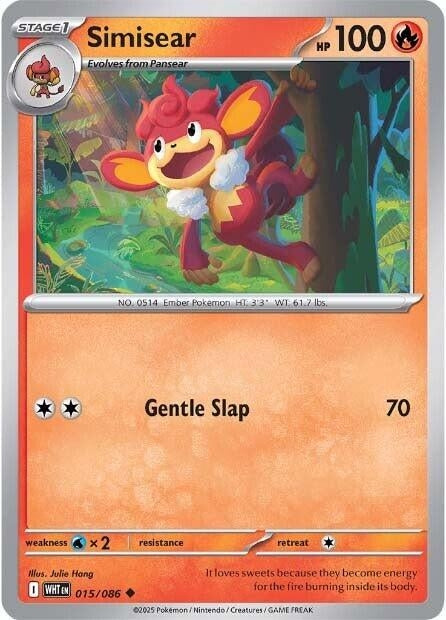 Image for Simisear (015/086) (SV: White Flare) (WHT) - Pokemon
