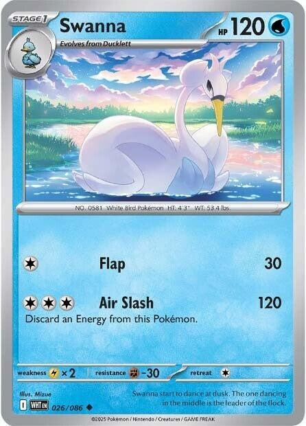 Image for Swanna (026/086) (SV: White Flare) (WHT) - Pokemon
