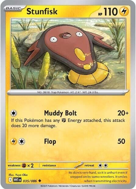 Image for Stunfisk (035/086) (SV: White Flare) (WHT) - Pokemon