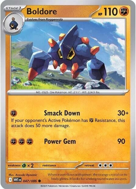 Image for Boldore (047/086) (SV: White Flare) (WHT) - Pokemon