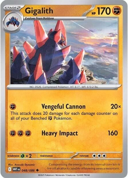 Image for Gigalith (048/086) (SV: White Flare) (WHT) - Pokemon