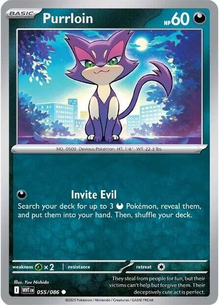 Image for Purrloin (055/086) (SV: White Flare) (WHT) - Pokemon