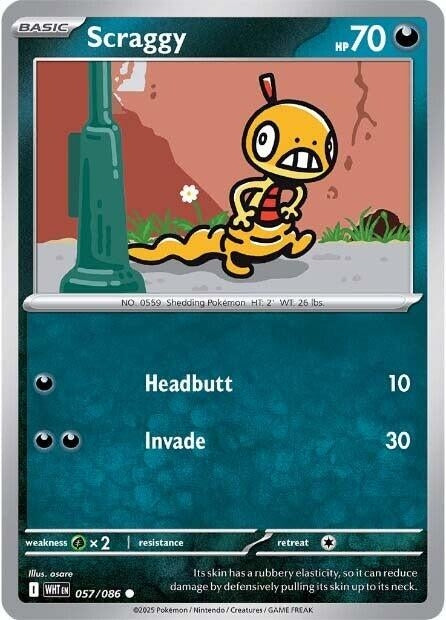 Image for Scraggy (057/086) (SV: White Flare) (WHT) - Pokemon