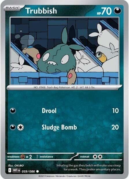 Image for Trubbish (059/086) (SV: White Flare) (WHT) - Pokemon