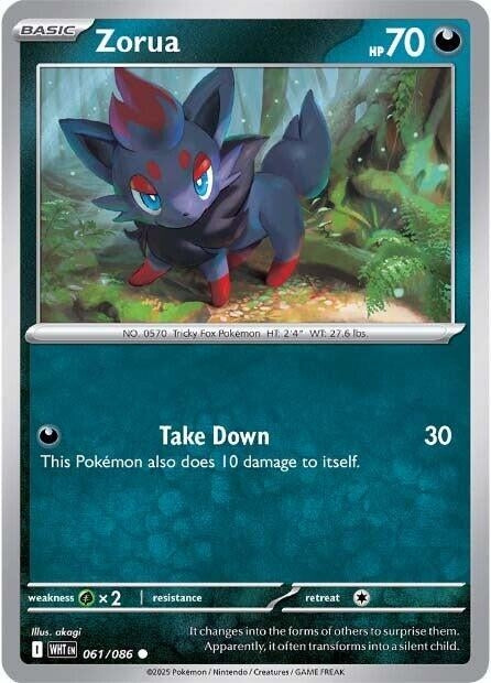 Image for Zorua (061/086) (SV: White Flare) (WHT) - Pokemon