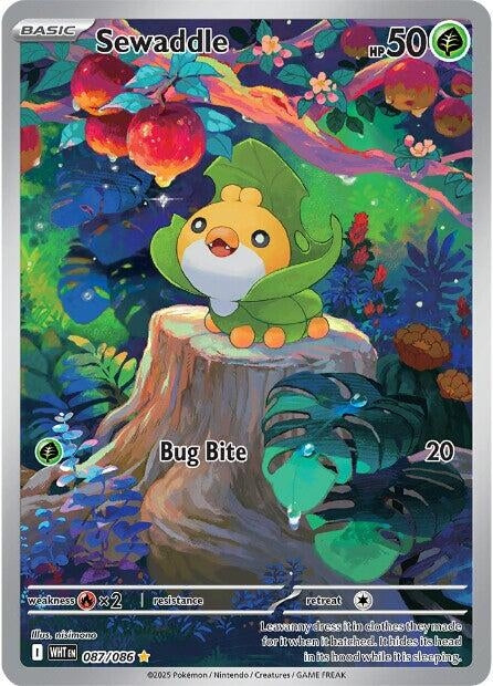 Image for Sewaddle (087/086) (SV: White Flare) (WHT) - Pokemon