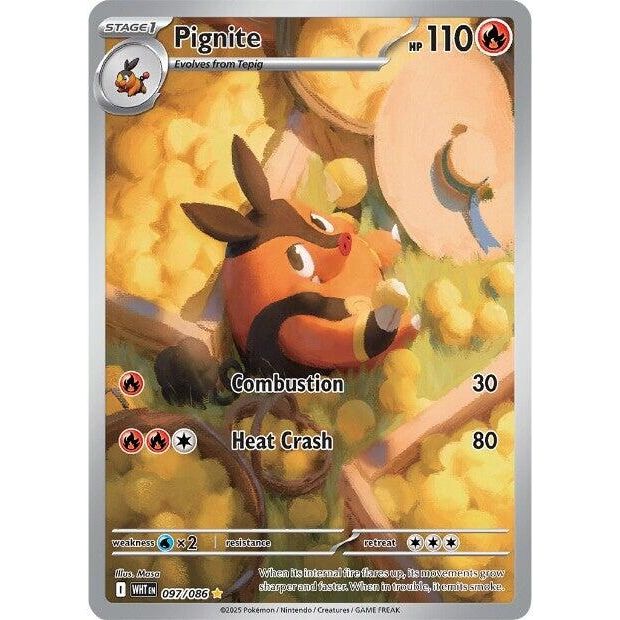 Pignite (097/086) (SV: White Flare) - PokeBox USA