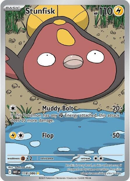Image for Stunfisk (118/086) (SV: White Flare) (WHT) - Pokemon