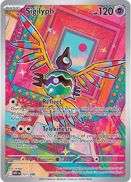 Image for Sigilyph (121/086) (SV: White Flare) (WHT) - Pokemon