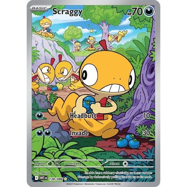 Scraggy (138/086) (SV: White Flare) - PokeBox USA