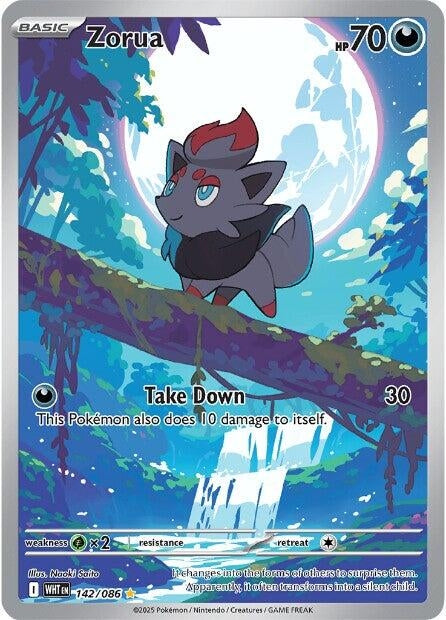 Zorua (142/086) (SV: White Flare)