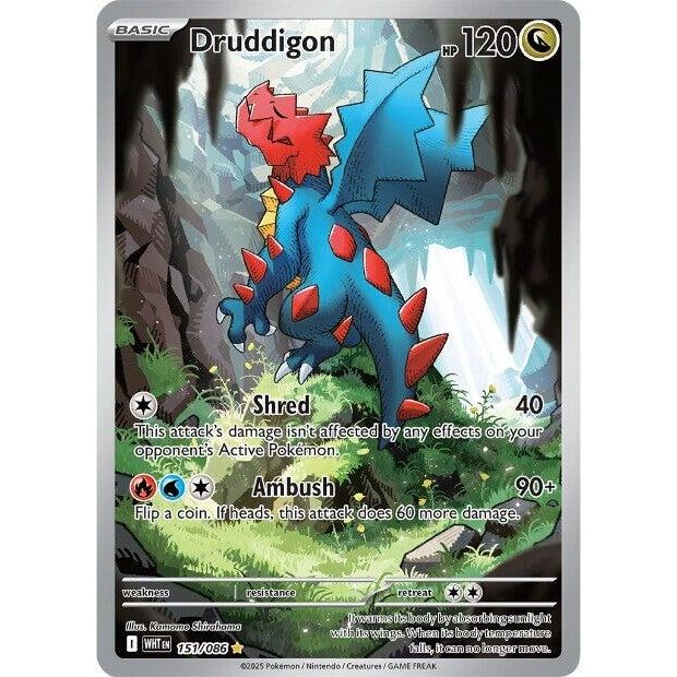 Image for Druddigon (151/086) (SV: White Flare) - Pokemon