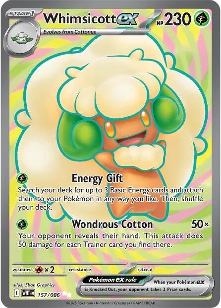 Image for Whimsicott ex (157/086) (SV: White Flare) (WHT) - Pokemon