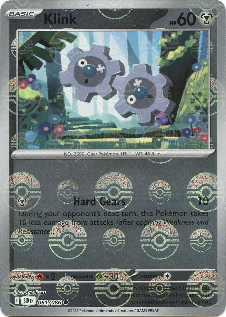 Image for Klink (Poke Ball Pattern) (061/086) (SV: Black Bolt) - Pokemon