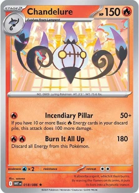 Image for Chandelure (018/086) (SV: White Flare) (WHT) - Pokemon