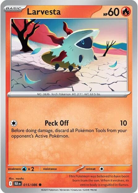 Image for Larvesta (015/086) (SV: Black Bolt) - Pokemon