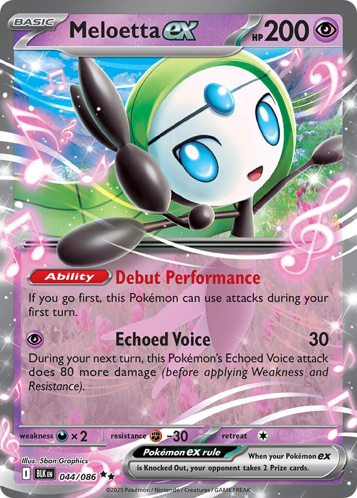 Image for Meloetta ex (044/086) (SV: Black Bolt) - Pokemon