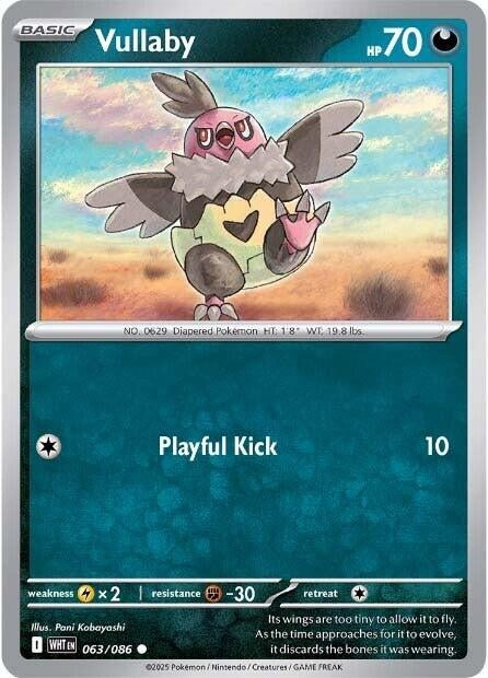 Image for Vullaby (063/086) (SV: White Flare) (WHT) - Pokemon