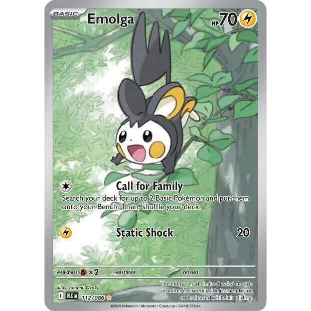 Image for Emolga (112/086) (SV: Black Bolt) - Pokemon