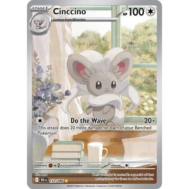 Image for Cinccino (153/086) (SV: Black Bolt) - Pokemon