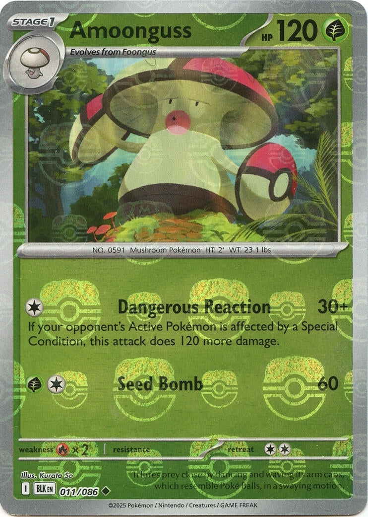 Image for Amoonguss (Master Ball Pattern) (011/086) (SV: Black Bolt) - Pokemon
