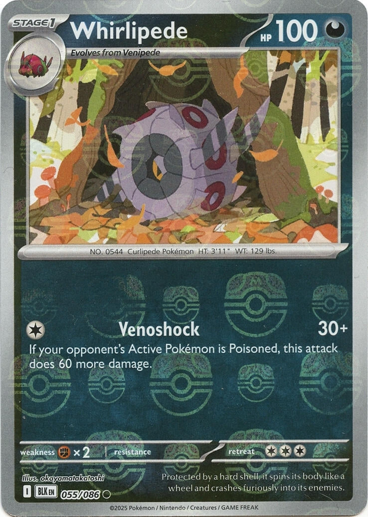 Image for Whirlipede (Master Ball Pattern) (055/086) (SV: Black Bolt) - Pokemon
