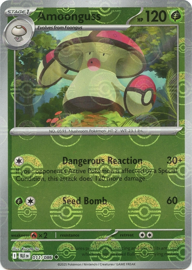 Image for Amoonguss (Poke Ball Pattern) (011/086) (SV: Black Bolt) - Pokemon