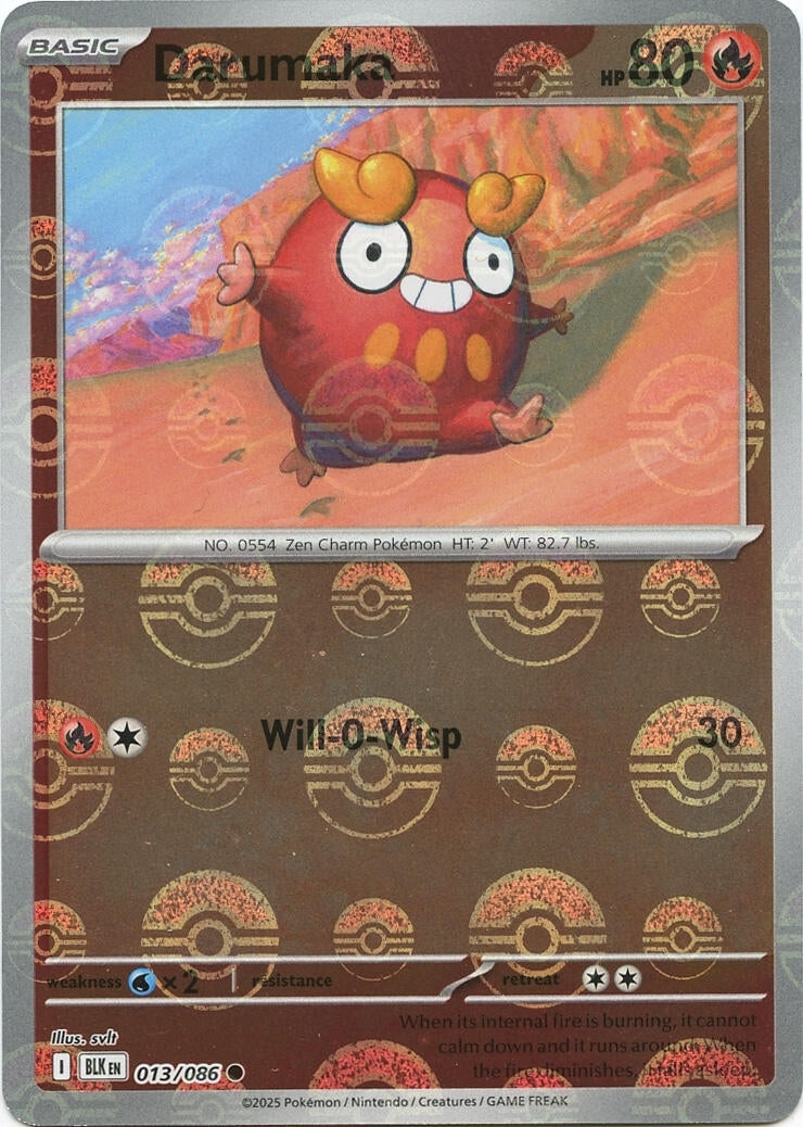 Image for Darumaka (Poke Ball Pattern) (013/086) (SV: Black Bolt) - Pokemon