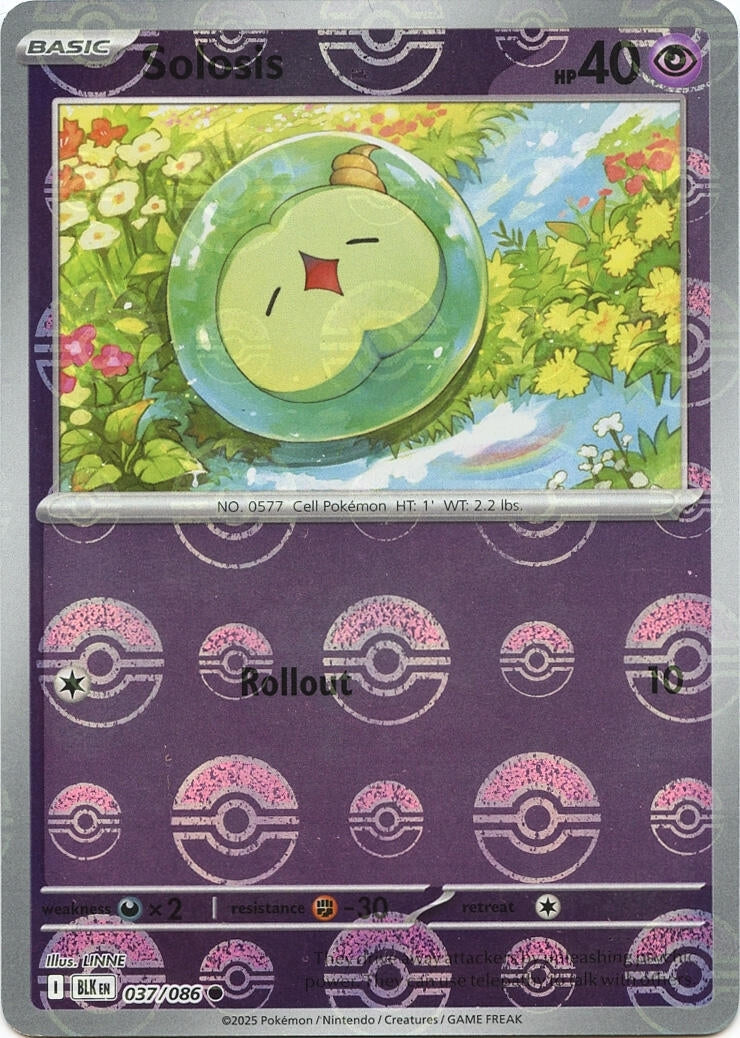 Image for Solosis (Poke Ball Pattern) (037/086) (SV: Black Bolt) - Pokemon