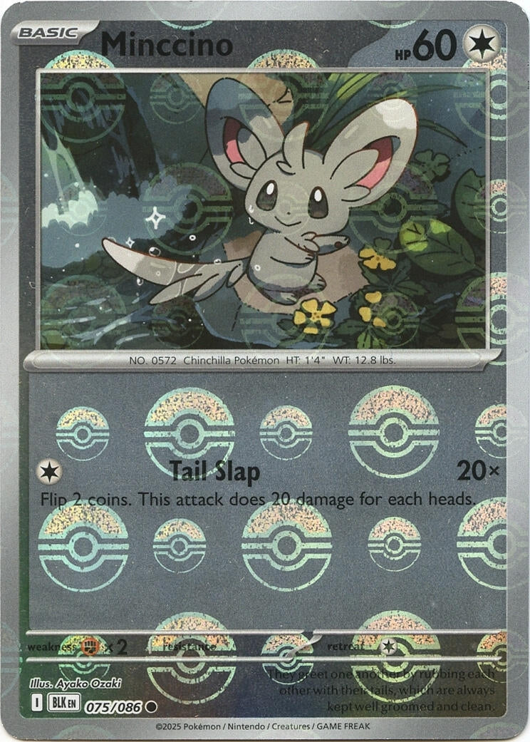 Image for Minccino (Poke Ball Pattern) (075/086) (SV: Black Bolt) - Pokemon