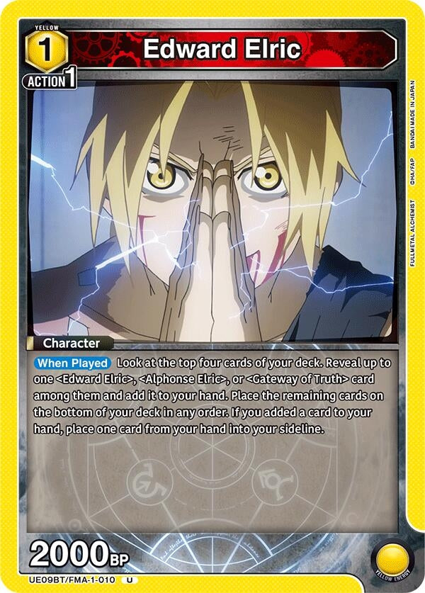 Image for Edward Elric (010) (UE09BT/FMA-1-010) (UE09BT: FULLMETAL ALCHEMIST) (UE09BT) - Union Arena