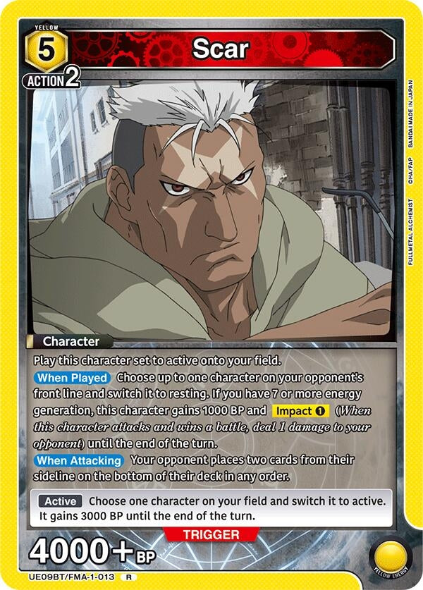 Image for Scar (UE09BT/FMA-1-013) (UE09BT: FULLMETAL ALCHEMIST) (UE09BT) - Union Arena