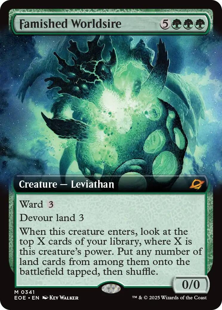 Famished Worldsire (Extended Art) (341) (Edge of Eternities)