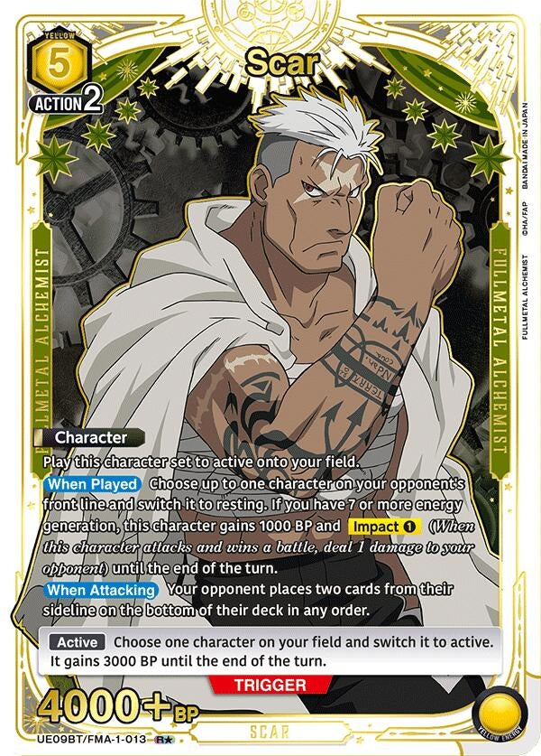 Image for Scar (R*) (UE09BT/FMA-1-013) (UE09BT: FULLMETAL ALCHEMIST) (UE09BT) - Union Arena