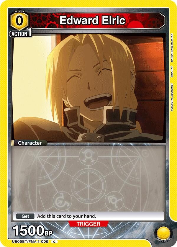 Image for Edward Elric (009) (Box Topper Foil) (UE09BT/FMA-1-009) (UE09BT: FULLMETAL ALCHEMIST) (UE09BT) - Union Arena